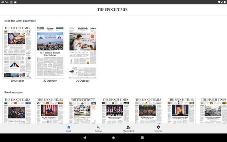 Epoch Times Print Edition для Android — скриншот 5