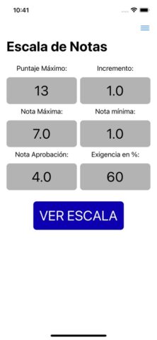 Escala de Notas для iOS — скриншот 3