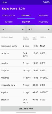 Expiry Date для Android — скриншот 5