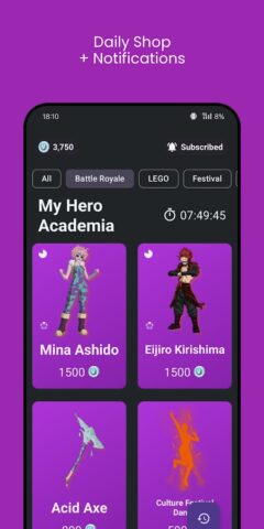 FN Track — Item Shop & Skins для Android — скриншот 1