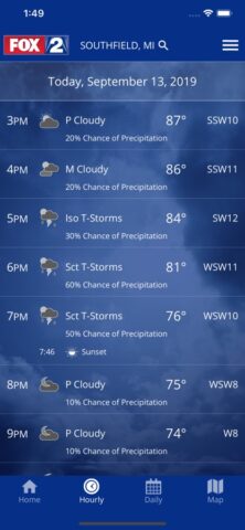 FOX 2 Detroit: Weather для iOS — скриншот 3