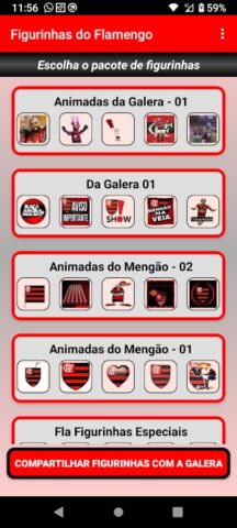 Figurinhas do Flamengo для Android — скриншот 1