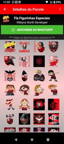 Figurinhas do Flamengo для Android — скриншот 3