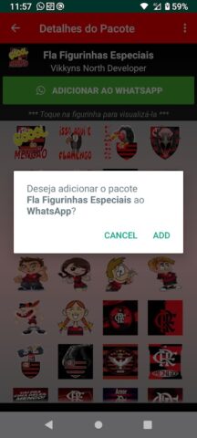 Figurinhas do Flamengo для Android — скриншот 5