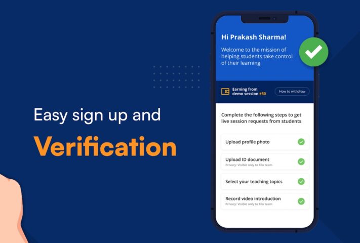 Filo Tutor: Teach 1-on-1 Live для Android — скриншот 5