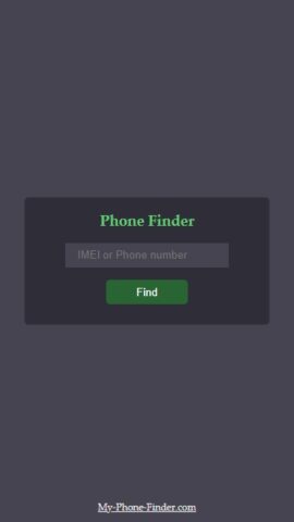 Find my phone — IMEI Tracker для Android — скриншот 1
