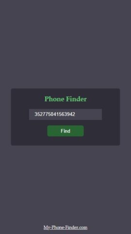 Find my phone — IMEI Tracker для Android — скриншот 2