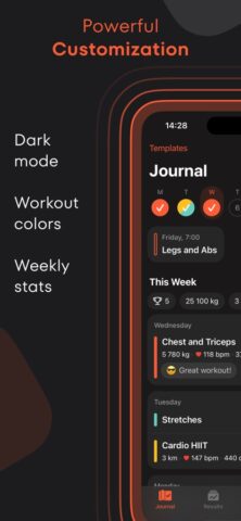 Fitsession: дневник тренировок для iOS — скриншот 5