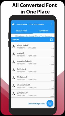 конвертер шрифтов для Android — скриншот 4