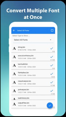конвертер шрифтов для Android — скриншот 5