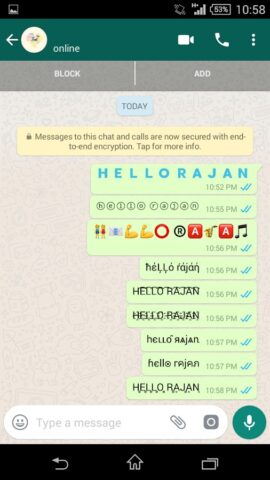 Stylish Fonts — Chat Style Txt для Android — скриншот 5