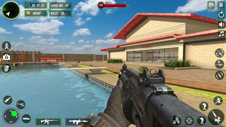 Стрельба из пистолета Fps 3d для Android — скриншот 1
