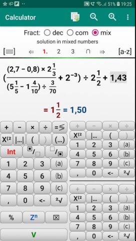 Дроби. Уравнения. Неравенства. для Android — скриншот 1