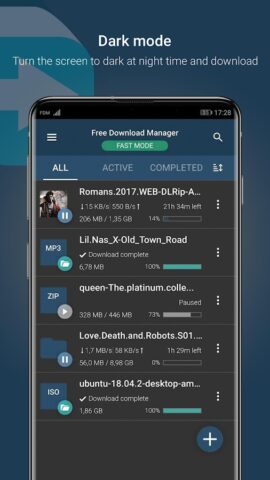 Free Download Manager — FDM для Android — скриншот 3