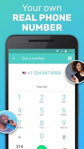 FreeTone Calls & Texting для Android — скриншот 2