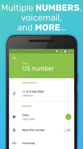 FreeTone Calls & Texting для Android — скриншот 5