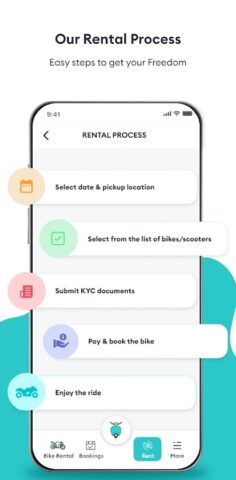 Freedo Rentals Bike Rental App для Android — скриншот 2