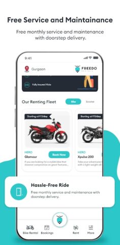 Freedo Rentals Bike Rental App для Android — скриншот 5
