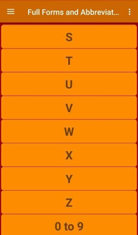 Full Forms And  Abbreviations для Android — скриншот 3