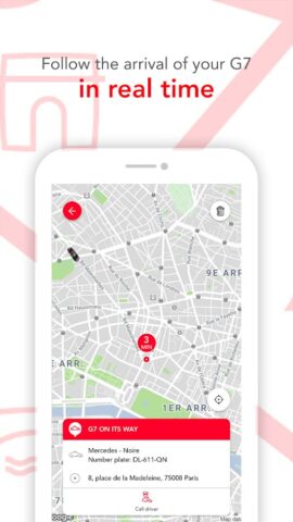 G7 TAXI Particulier — Paris для Android — скриншот 5