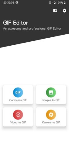 Создатель GIF, сжатие GIF для Android — скриншот 1