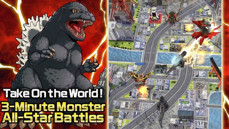 GODZILLA BATTLE LINE для Android — скриншот 1