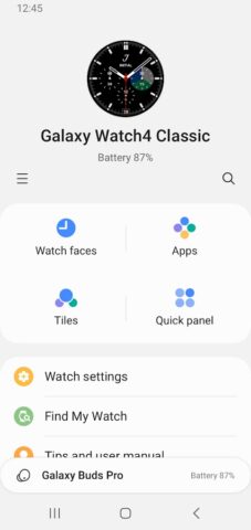 Galaxy Watch Manager для Android — скриншот 1