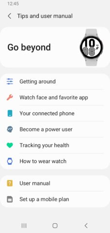 Galaxy Watch Manager для Android — скриншот 4