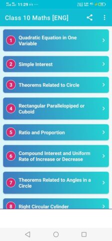 Ganit Prakash X English Medium для Android — скриншот 1