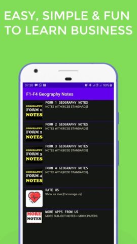 Geography Form1-4 Notes IKcse для Android — скриншот 4