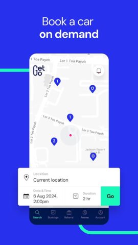 GetGo Carsharing для Android — скриншот 2