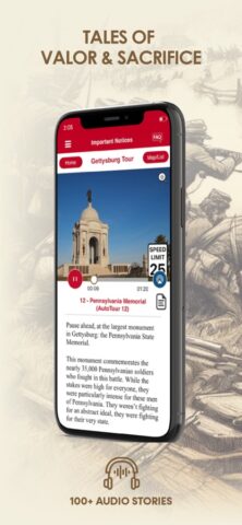 Gettysburg Battle Auto Tour для iOS — скриншот 5