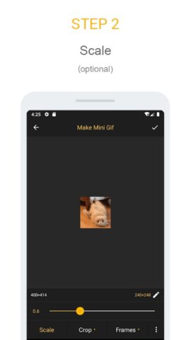 Gif mini — Сжать, Обрезать GIF для Android — скриншот 3