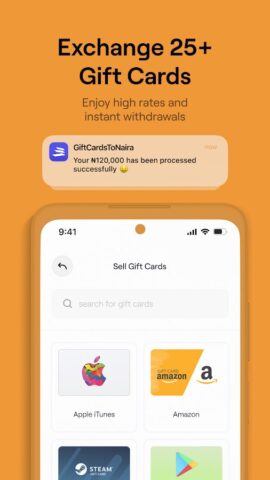 GiftCardsToNaira:Sell GiftCard для Android — скриншот 3