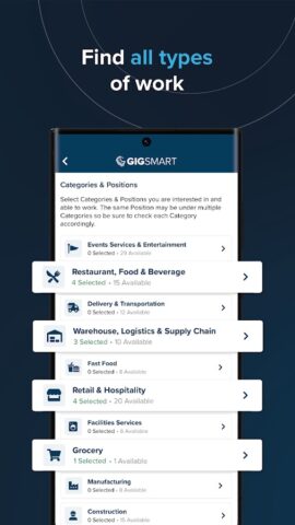 GigSmart Get Gigs для Android — скриншот 5