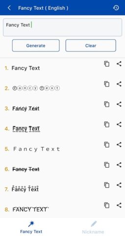 Glitch Text & Zalgo Text для Android — скриншот 3