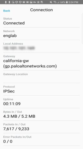 GlobalProtect для Android — скриншот 4