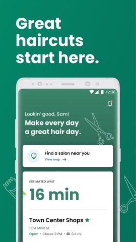 Great Clips Online Check-in для Android — скриншот 1