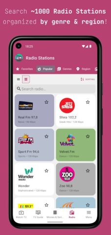 Greek TV Live & Radio Player для Android — скриншот 4