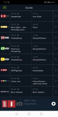 Green TV для Android — скриншот 2