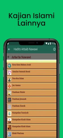 Hadits Arbain Nawawi Lengkap для Android — скриншот 5