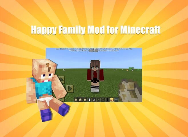 Happy Family Mod for Minecraft для Android — скриншот 1