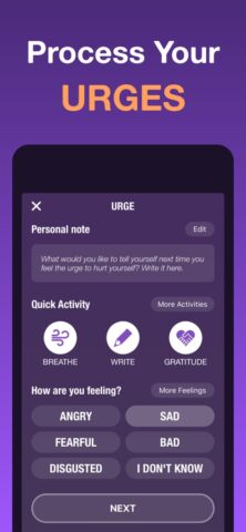 HarmLess: Self Harm Tracker для iOS — скриншот 5