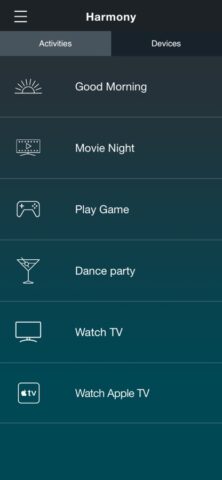 Harmony® Control для iOS — скриншот 1