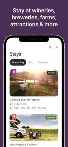 Harvest Hosts — RV Camping для iOS — скриншот 4