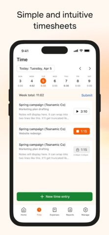 Harvest: Track Time & Invoice для Android — скриншот 2