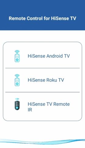 HiSense Smart TV Remote для Android — скриншот 1