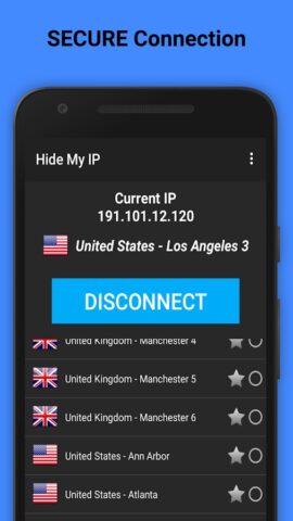 Hide My IP для Android — скриншот 3