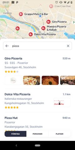 Hitta.se для Android — скриншот 3