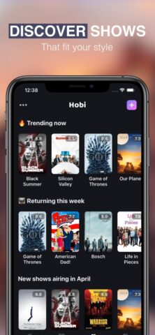 Hobi: TV Shows Tracker & Trakt для iOS — скриншот 2